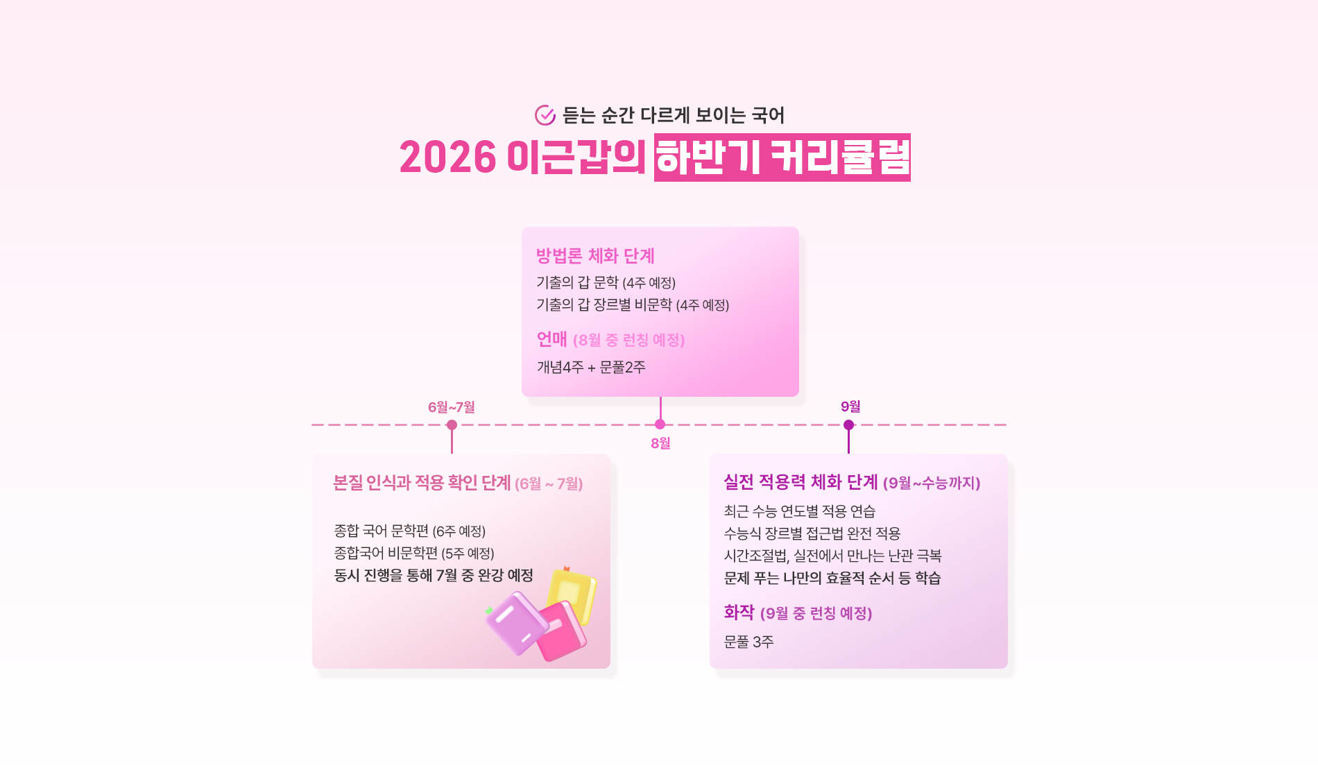2026 이근갑의 하반기 커리큘럼