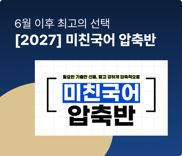 [2027] 미친국어 압축반
