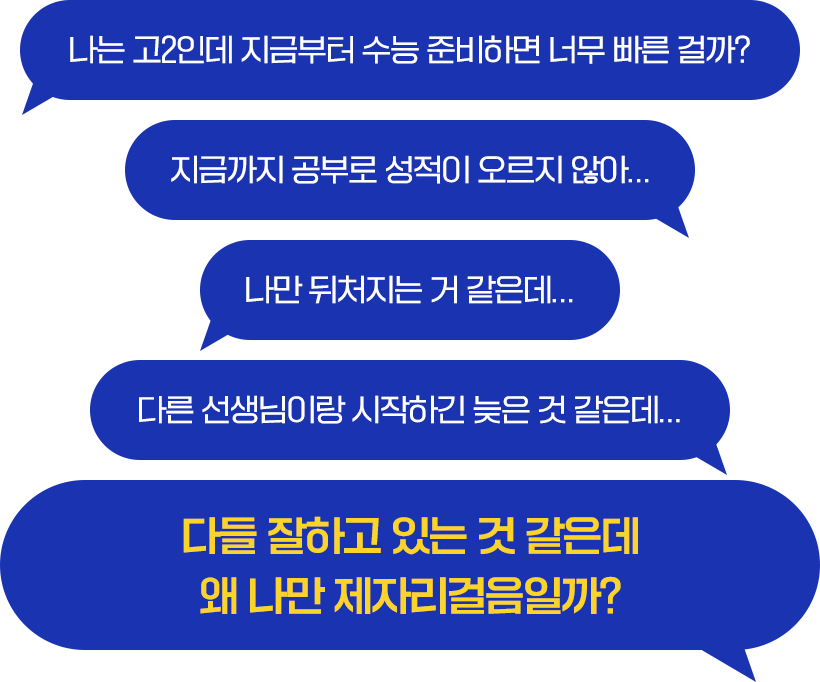 다들 잘하고 있는 것 같은데 왜 나만 제자리걸음일까?